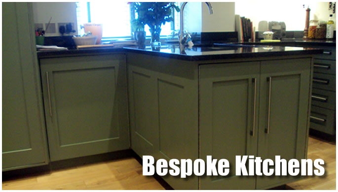 Bespoke kitchens display image.
