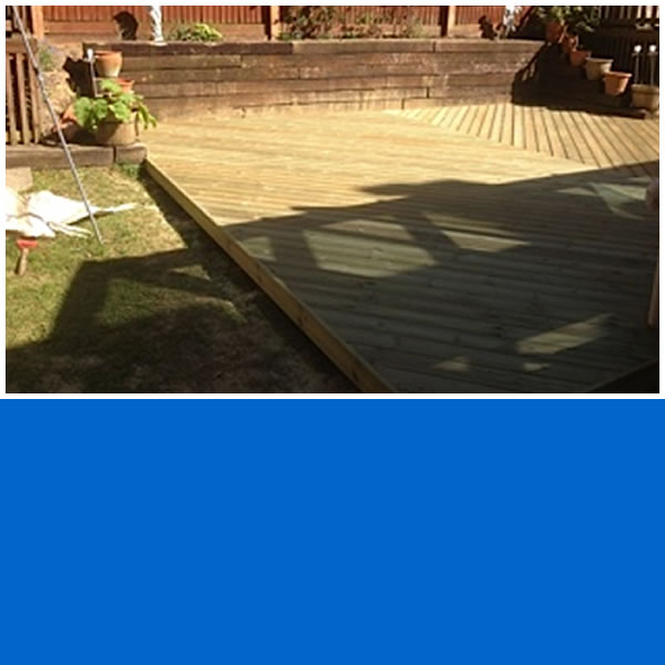 Photo of Palm Design Decking Job in Ockley.