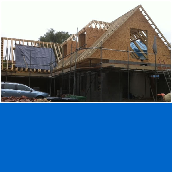 Timber framed building at Brockham Lane.